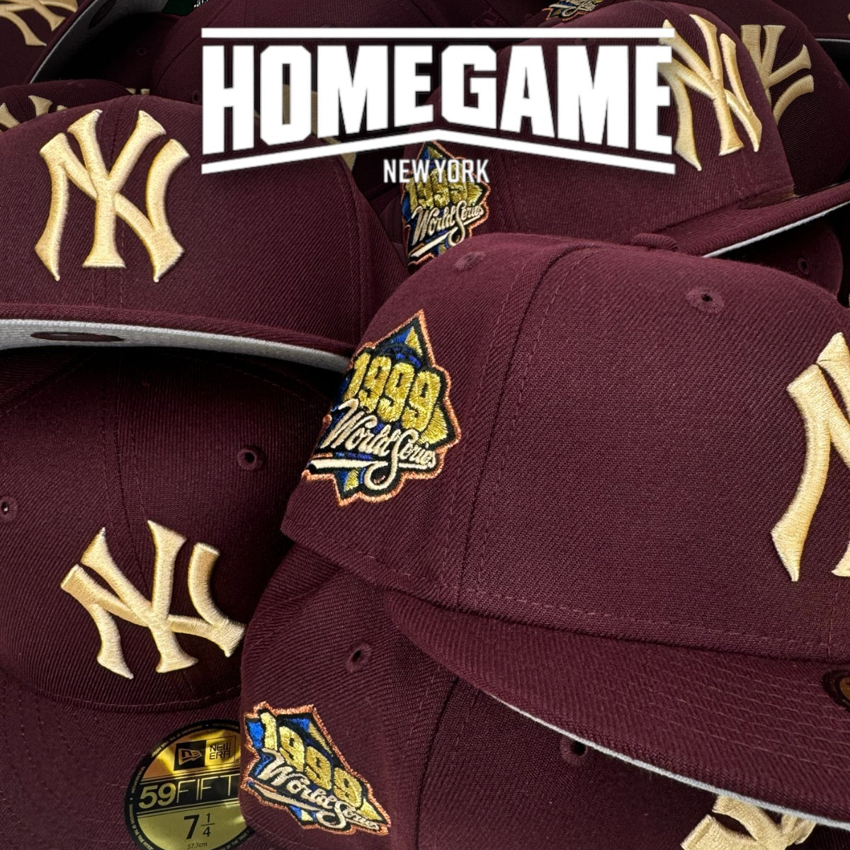 NEW ERA New York Yankees - 59FIFTY 1999 World Series Maroon