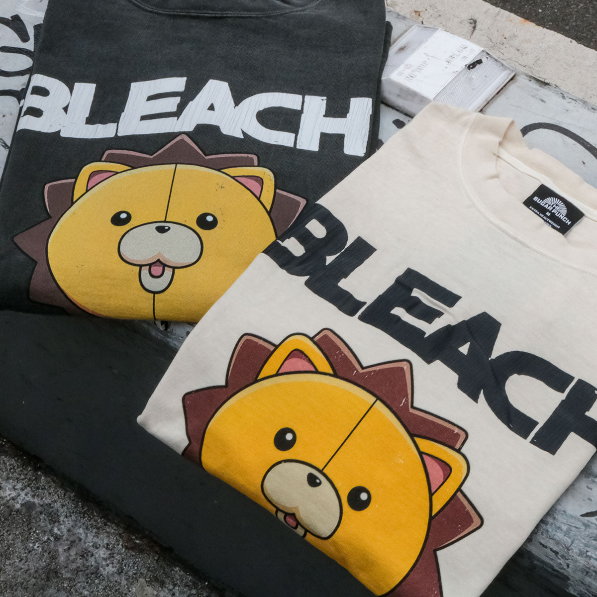 THE SUGAR PUNCH BLEACH - S/S T-Shirt (KON) WHITE 【TBLM24AM006】