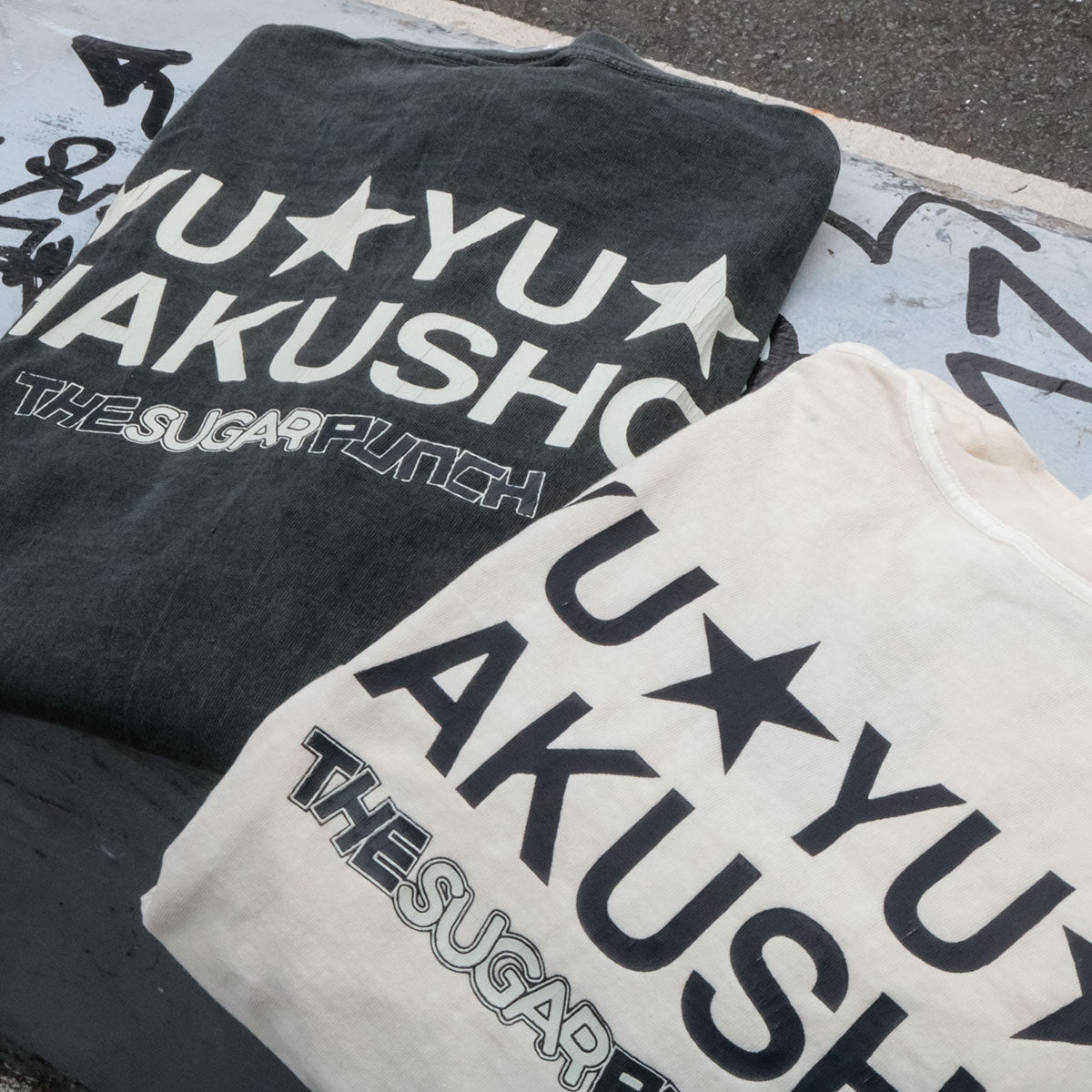 THE SUGAR PUNCH 幽遊白書 - S/S T-Shirt (YUSUKE/KUWABARA) WHITE 【TYUM24AM001】