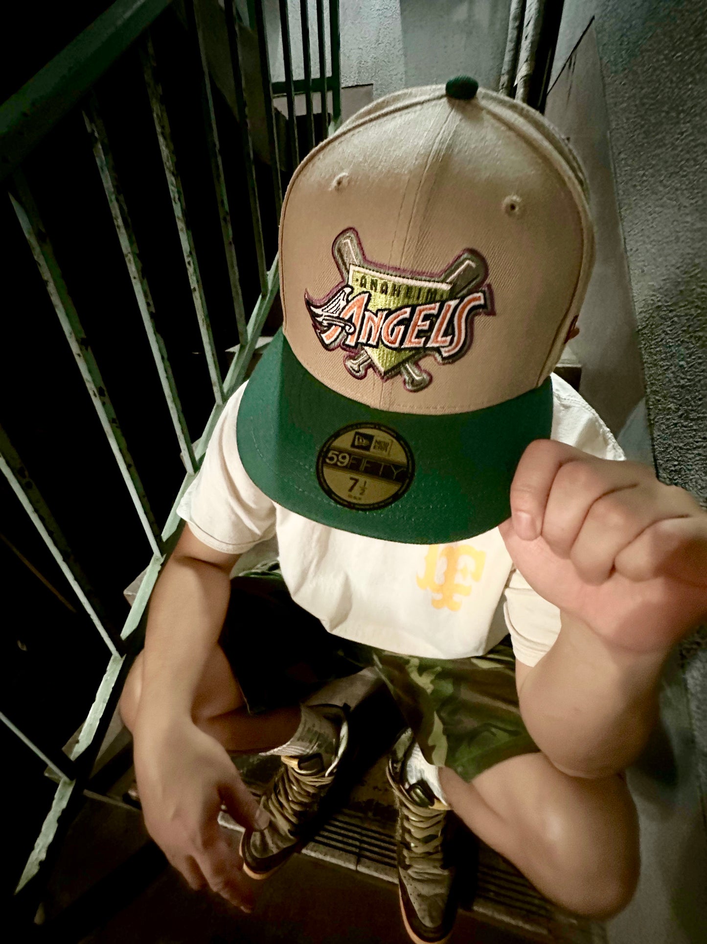 NEW ERA Anaheim Angels - 50TH ANV 59FIFTY CAMEL/PINE【13953763】