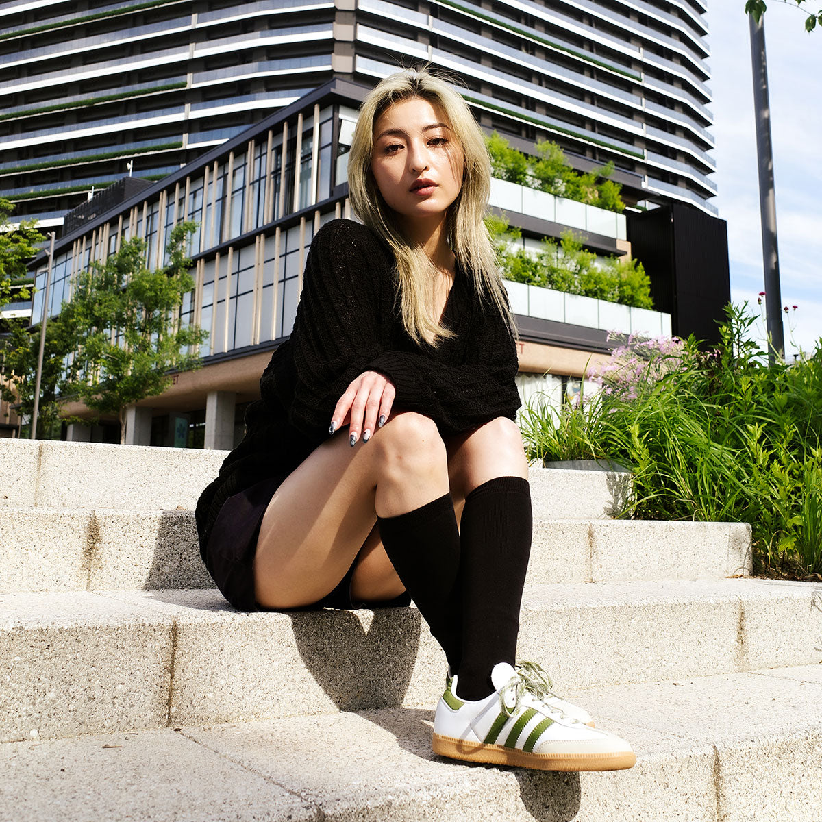 【予約商品】adidas - SAMBA OG WMNS Foot Wear White/Tech Olive/Gum 【JS1352】