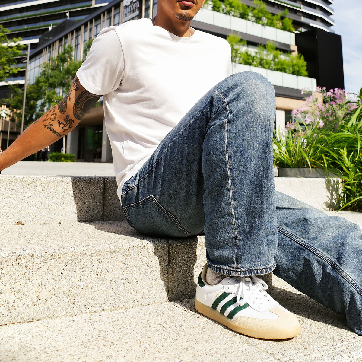 【予約商品】adidas - SAMBA OG Foot Wear White/Collegiate Green/Gum 【JS3831】