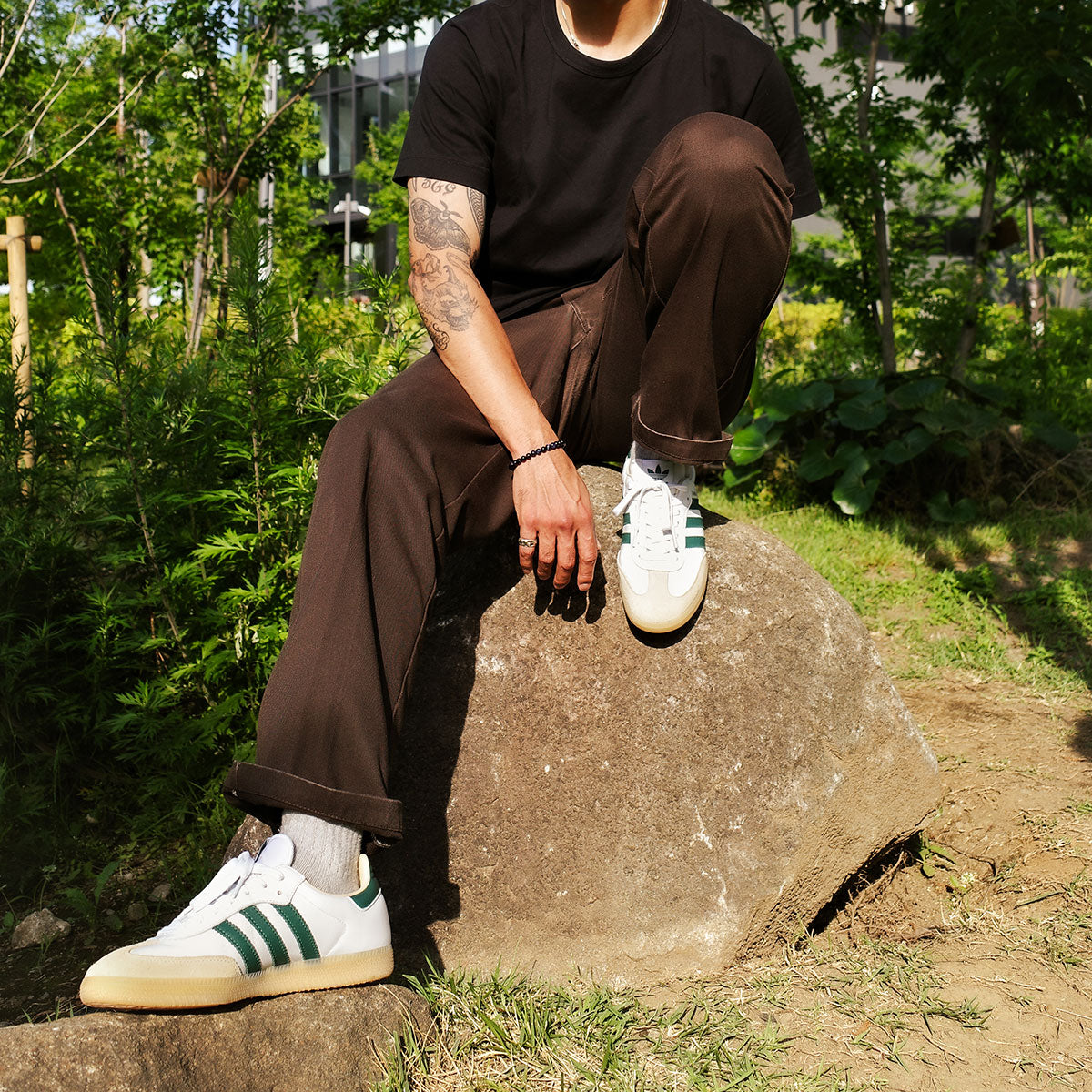 【予約商品】adidas - SAMBA OG Foot Wear White/Collegiate Green/Gum 【JS3831】
