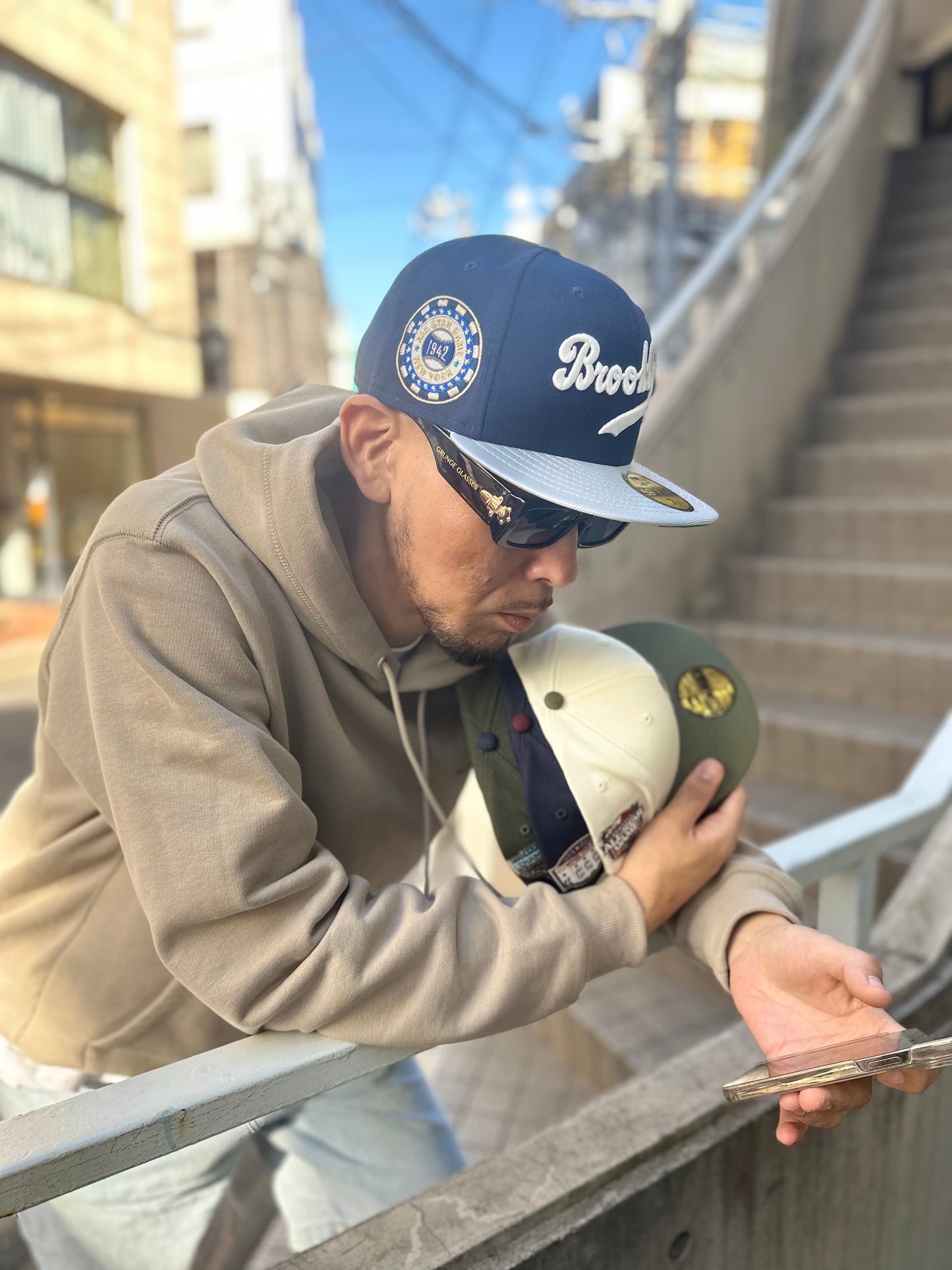 NEW ERA Brooklyn Dodgers - 1942 ALL STAR GAME 59FIFTY NAVY/METALLIC SILVER【14148791】