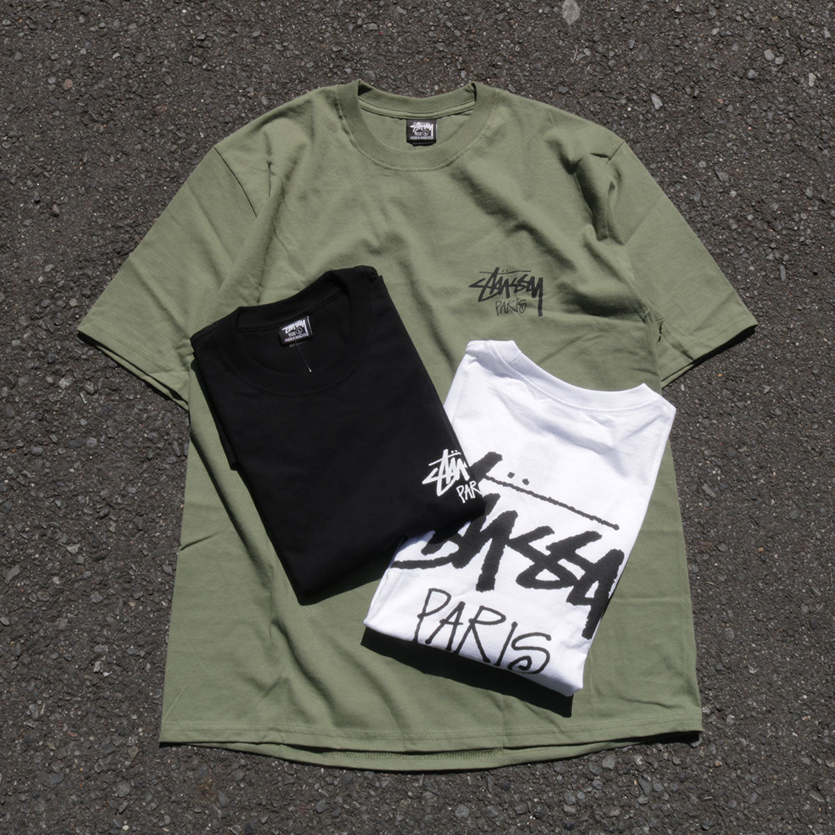 STUSSY - STOCK PARIS TEE "WHITE"