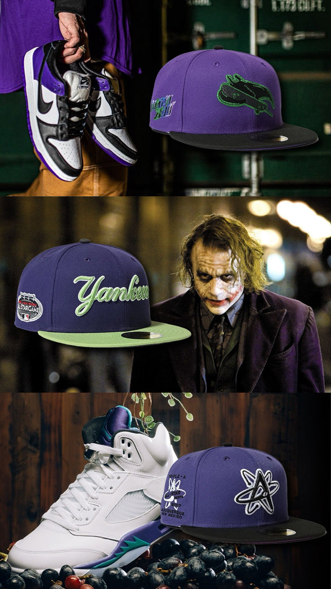 NEW ERA - NEW YORK YANKEES CO 2008 ASG 59FIFTY PURPLE MATCHA【70930088】