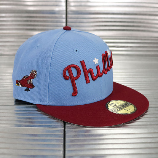 NEW ERA - Philadelphia Phillies Philly Pha0natic 59Fifty Sky Blue/Cardinal Red