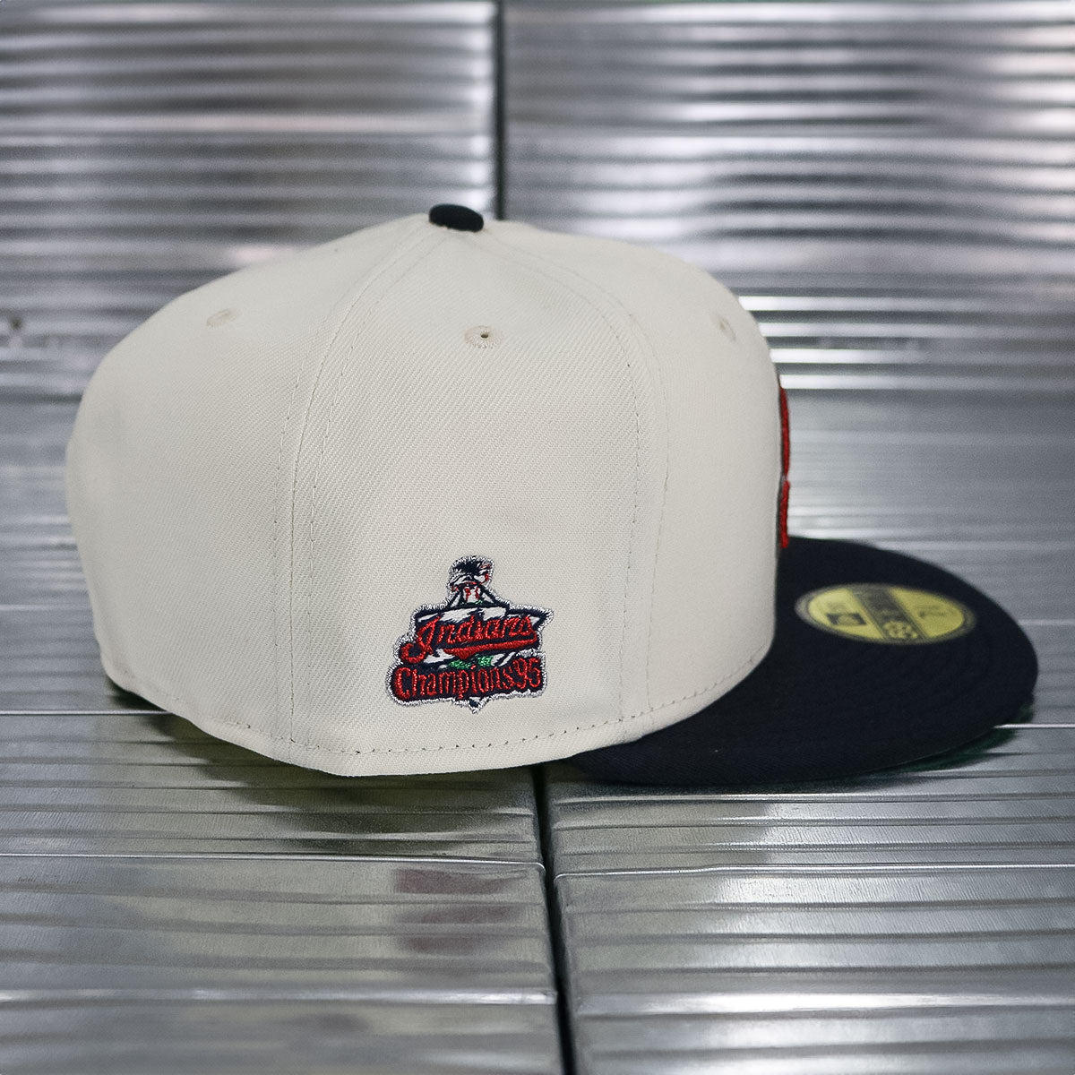 NEW ERA - Cleveland Indians Champions ’95 59Fifty Chrome White/Navy
