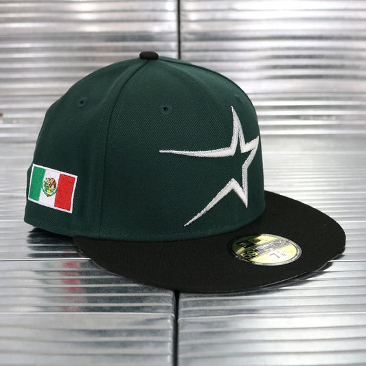 NEW ERA - Houston Astros Mexico Flag Patch 59Fifty Dark Green/Black