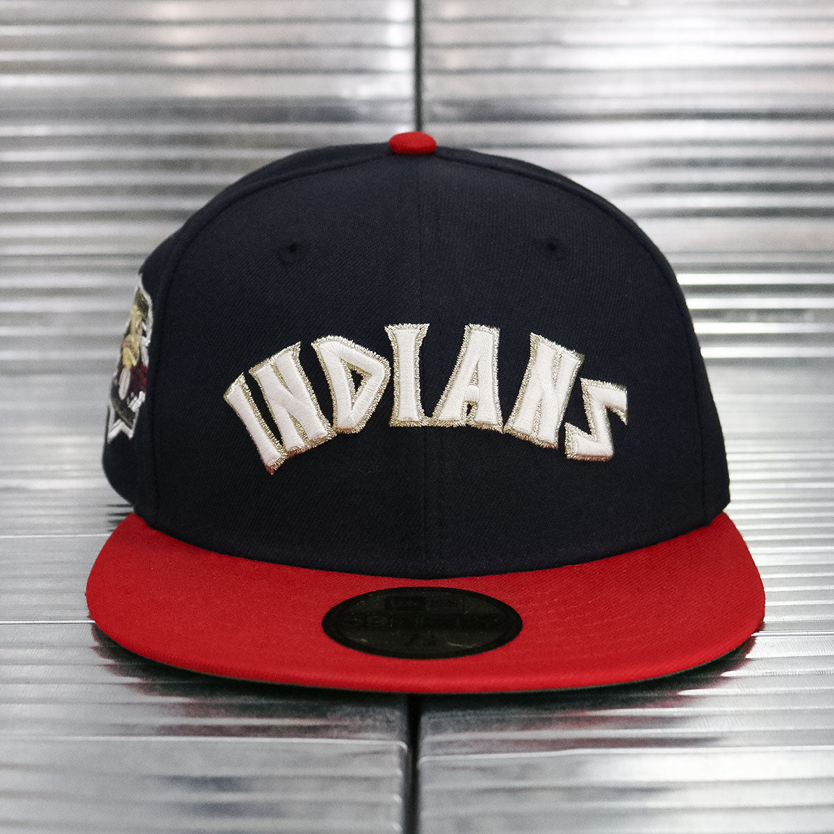 NEW ERA - Cleveland Indians 100 Seasons 59Fifty Navy/Scarlet Red