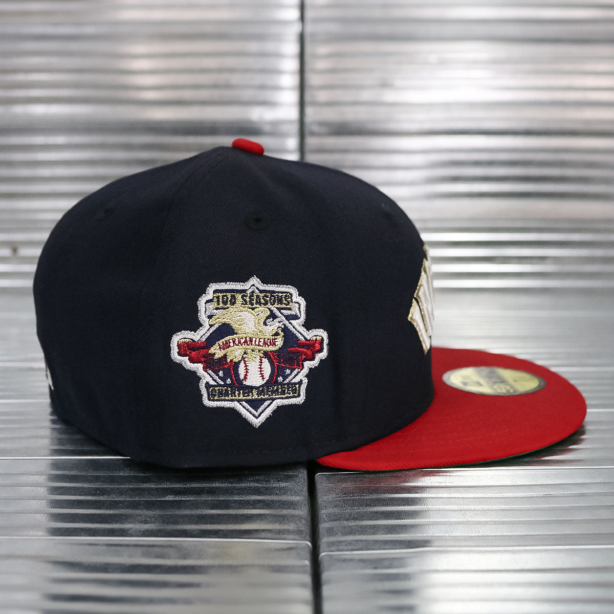 NEW ERA - Cleveland Indians 100 Seasons 59Fifty Navy/Scarlet Red