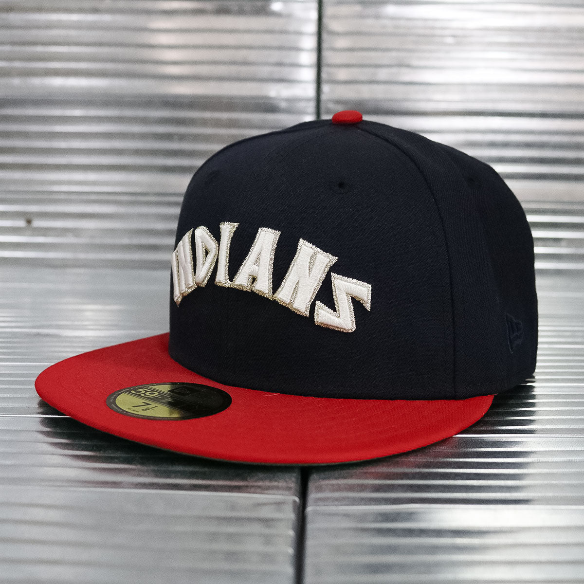NEW ERA - Cleveland Indians 100 Seasons 59Fifty Navy/Scarlet Red