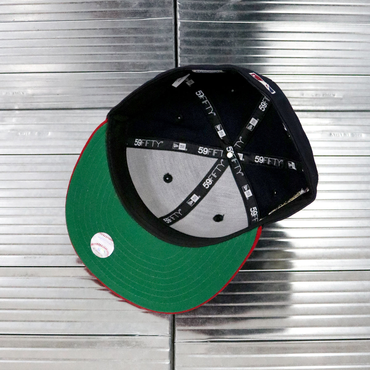 NEW ERA - Cleveland Indians 100 Seasons 59Fifty Navy/Scarlet Red