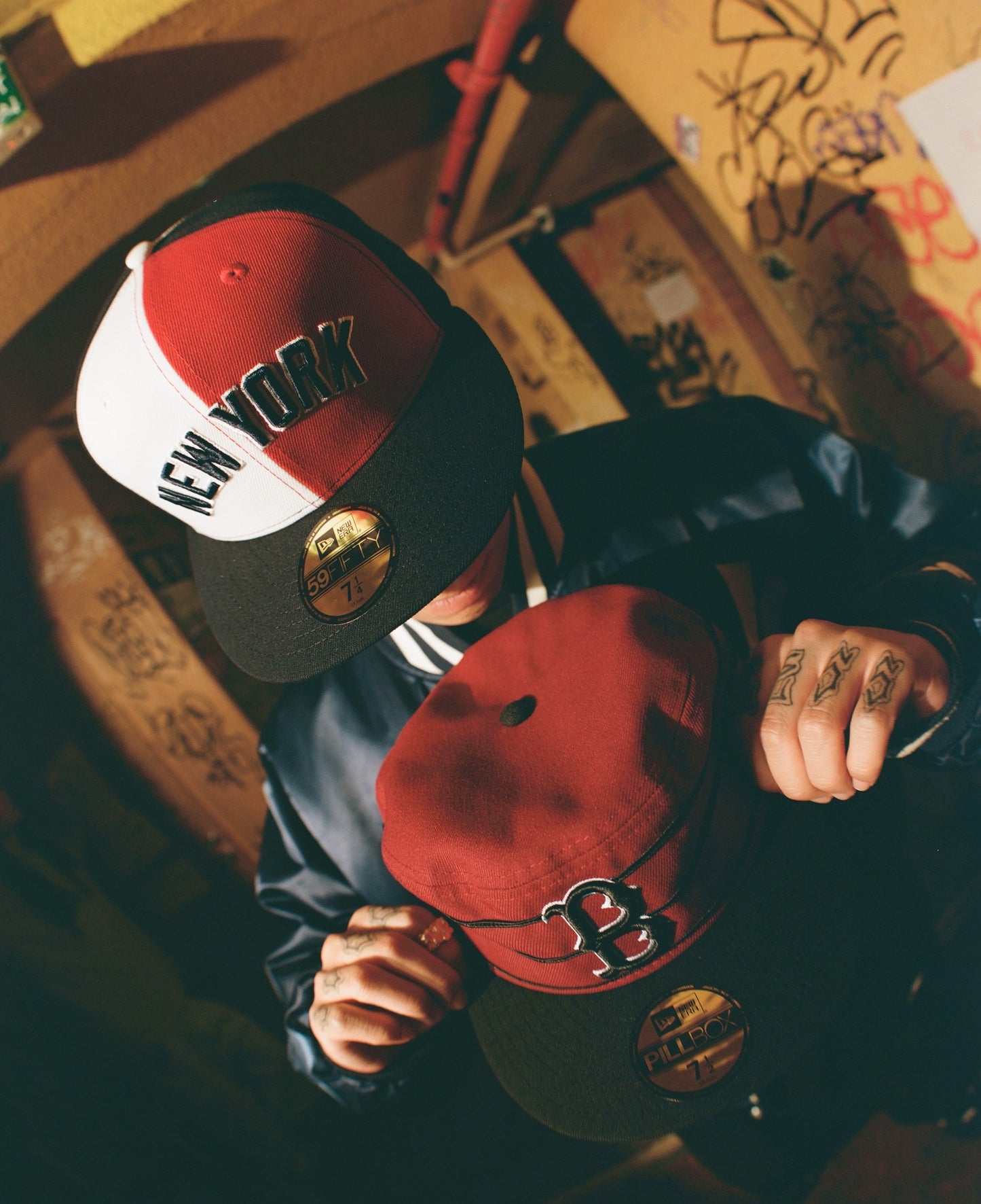 NEW ERA - NEW YORK YANKEES CO TRICOLOR 59FIFTY NAVY/RED/WHITE 【70978316】