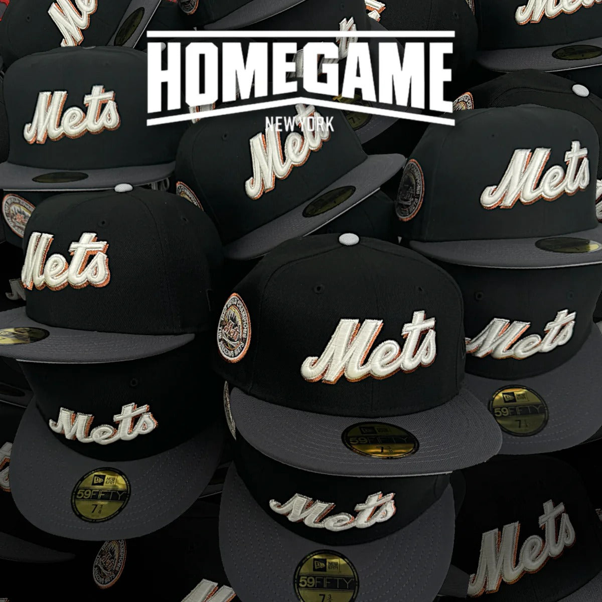 NEW ERA - 59FIFTY New York Mets 1969 WORLD SERIES BLACK/DARK GRAPHITE