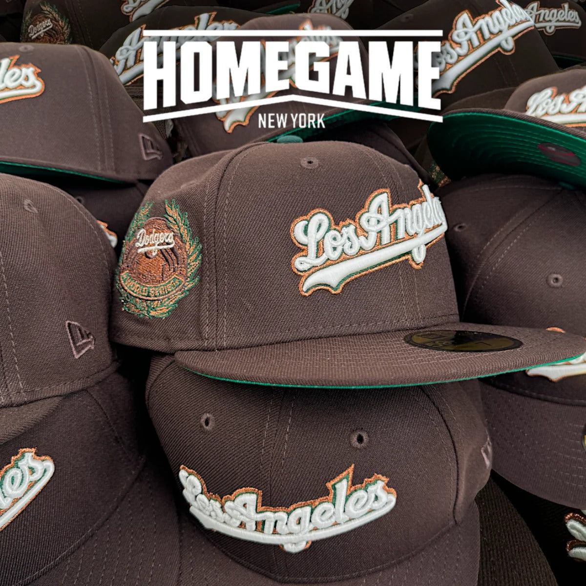 NEW ERA - 59FIFTY Los Angeles Dodgers WORLD SERIES BURNT WOOD