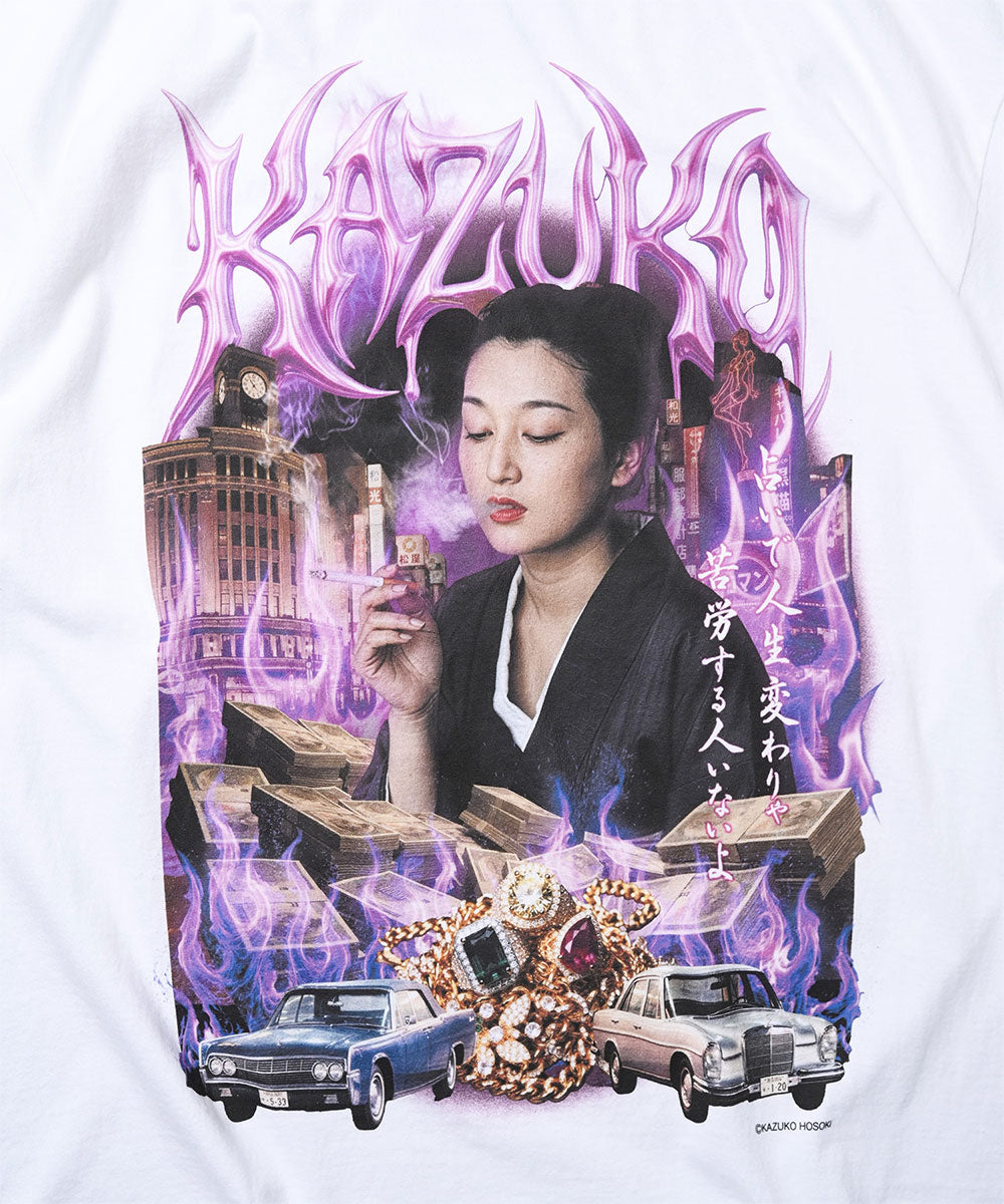 細木数子 KAZUKO HOSOKI LEGENDARY RAP TEES TYPE5【KH005】