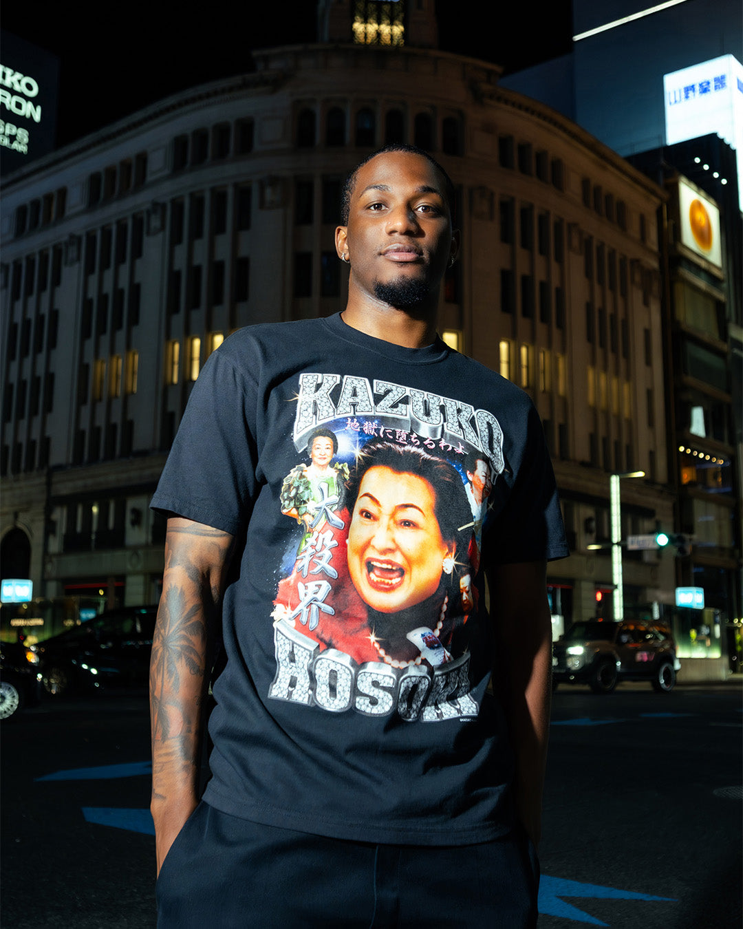 記念グッズ hokoukou 受注販売：7月中旬頃より順次発送】KAZUKO HOSOKI LEGENDARY RAP TEES