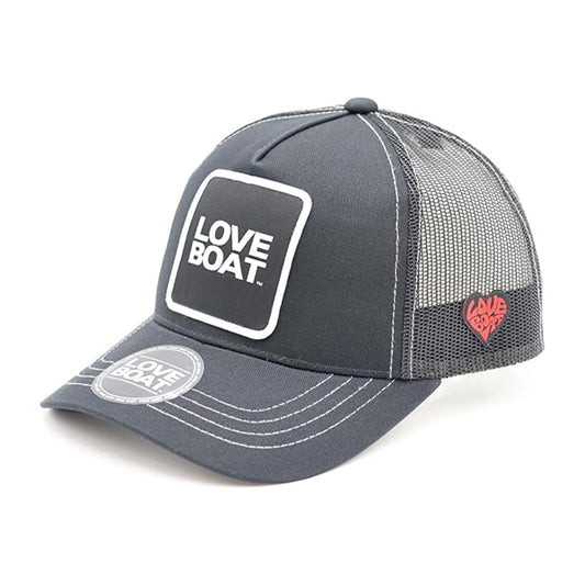 LOVE BOAT WAPPEN TRUCKER CAP BLK/BLK【LB-MCP02】