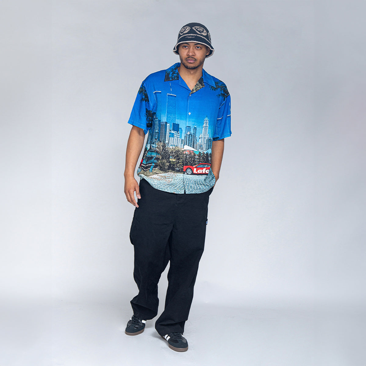 LFYT - CITYSCAPE ALLOVER PATTERN SHIRT【LS250204】