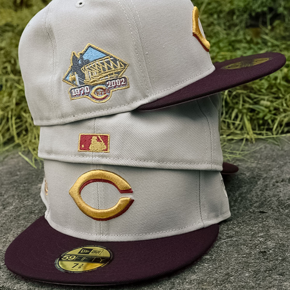 NEW ERA Cincinnati Reds - 59Fifty 1970 Sand/Burgundy