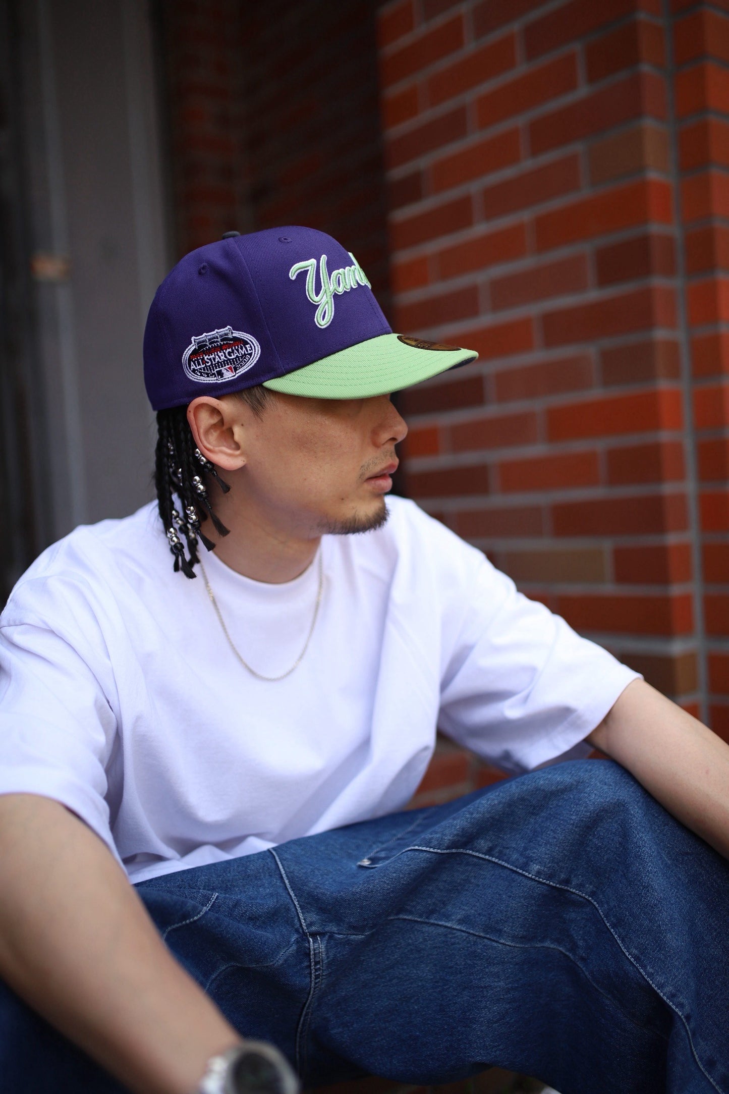 NEW ERA - NEW YORK YANKEES CO 2008 ASG 59FIFTY PURPLE MATCHA【70930088】