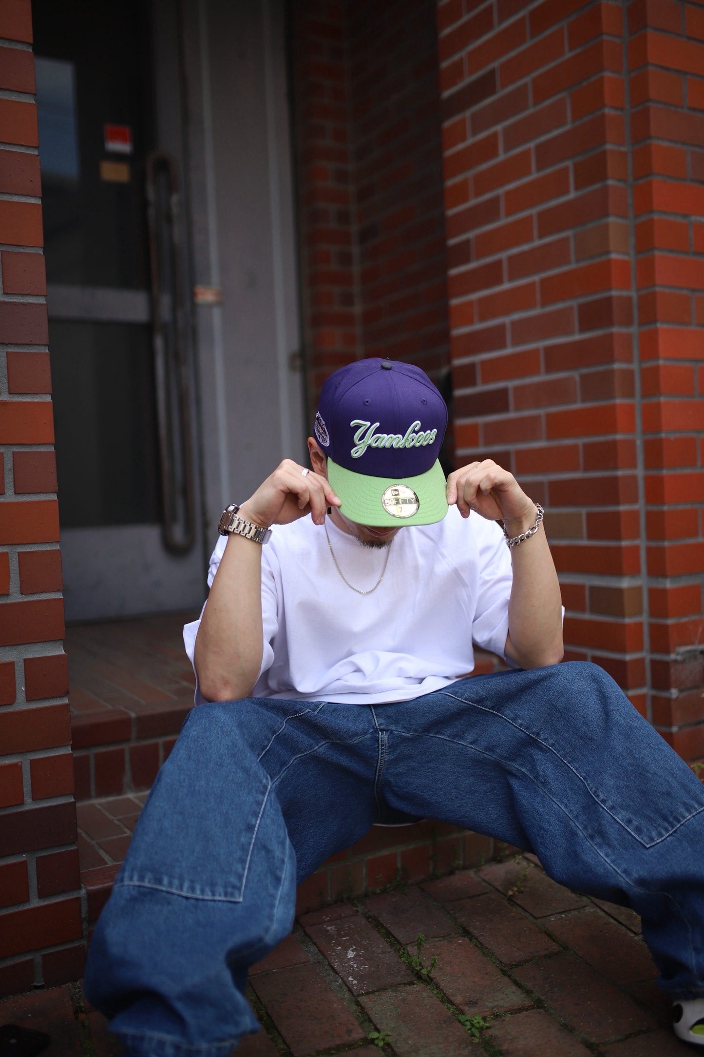 NEW ERA - NEW YORK YANKEES CO 2008 ASG 59FIFTY PURPLE MATCHA【70930088】