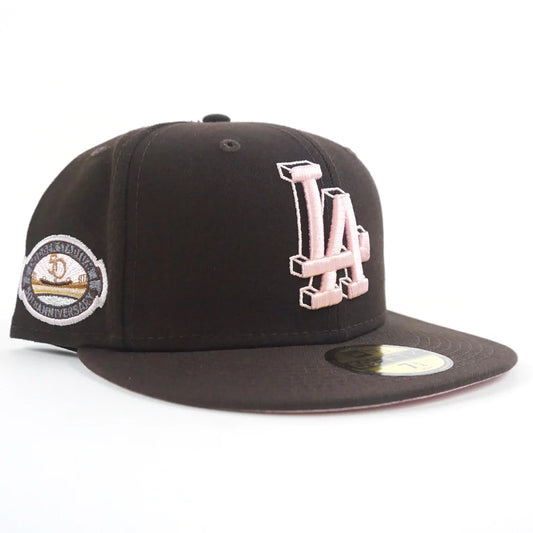 NEW ERA Los Angeles Dodgers - 50TH ANNIV DODGERS STADIUM 59FIFTY BURNTWOOD