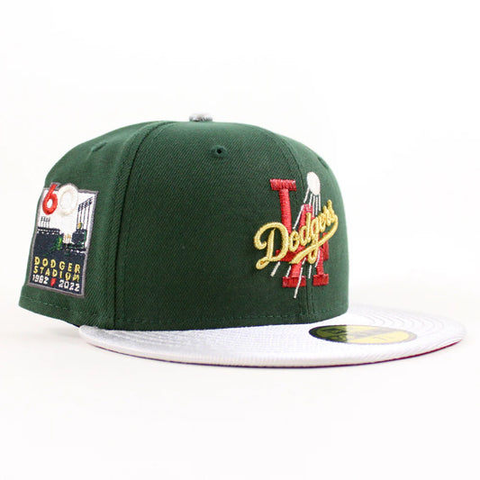 NEW ERA Los Angeles Dodgers - 60TH ANNIVERSARY 59FIFTY CILANTRO GREEN SILVER