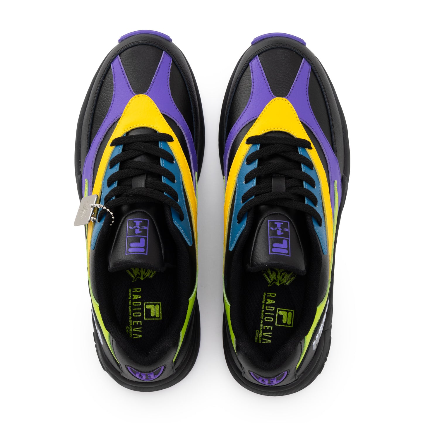 FILA - RADIO EVA "THE 30" C004 FILA VENOM EVANGELION LIMITED EVA-01 "BLACK/PURPLE/BLUE"【MFW25082-964】