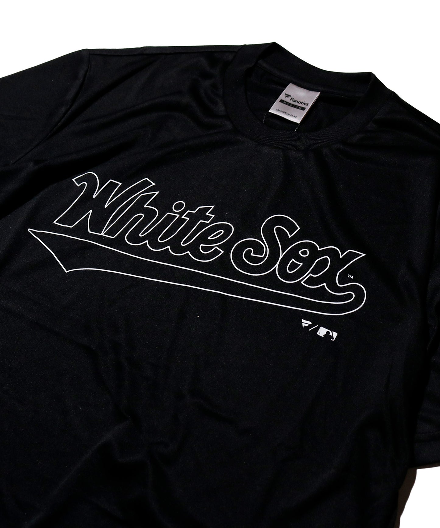 Fanatics - CHICAGO WHITE SOX MLB OUTLINE LOGO S/S ACTIVE DRY TEE BLACK【ML0126SS0001】