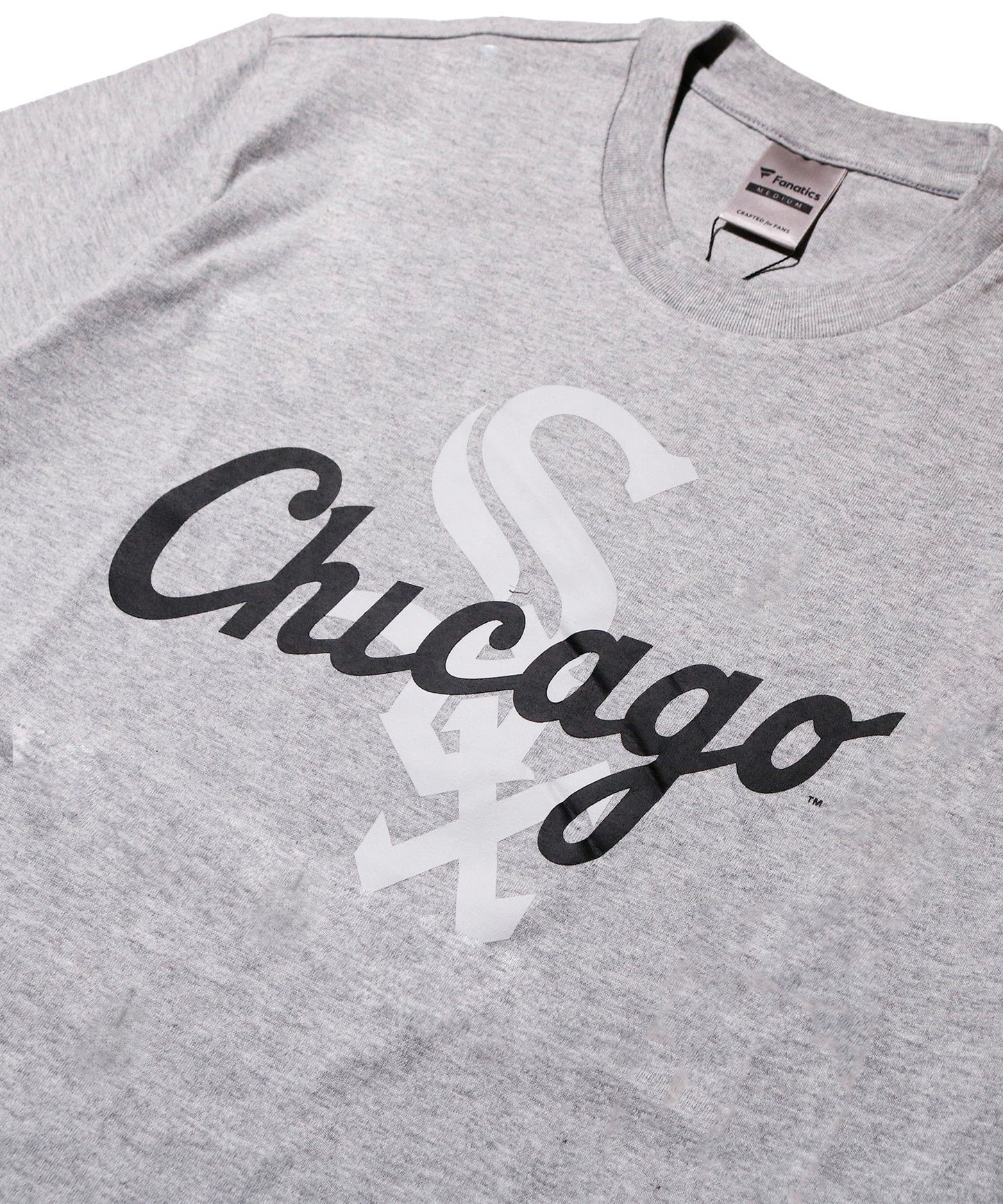 Fanatics - CHICAGO WHITE SOX MLB OVERLAPPING LOGO S/S TEE GRAY【ML0126SS0005 】
