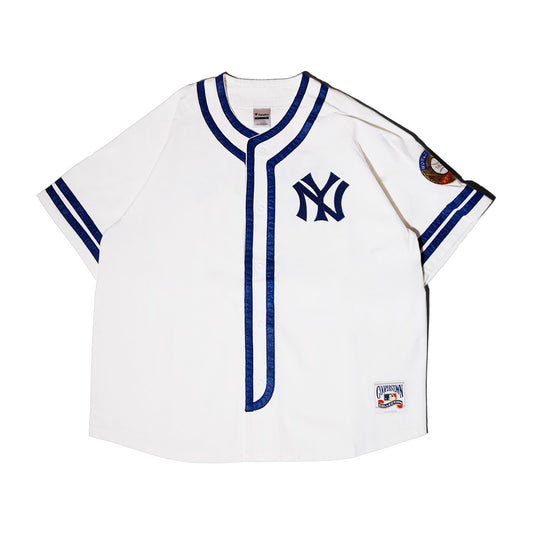 Fanatics - New York Yankees COOPERSTOWN BASEBALL SHIRT YANKEES NATURAL 【ML2126SS0002】