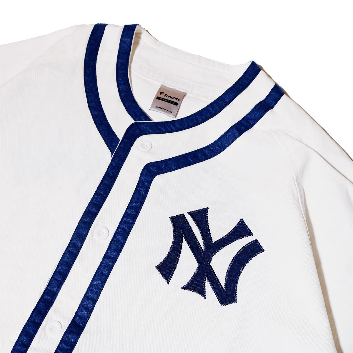 Fanatics - New York Yankees COOPERSTOWN BASEBALL SHIRT YANKEES NATURAL 【ML2126SS0002】