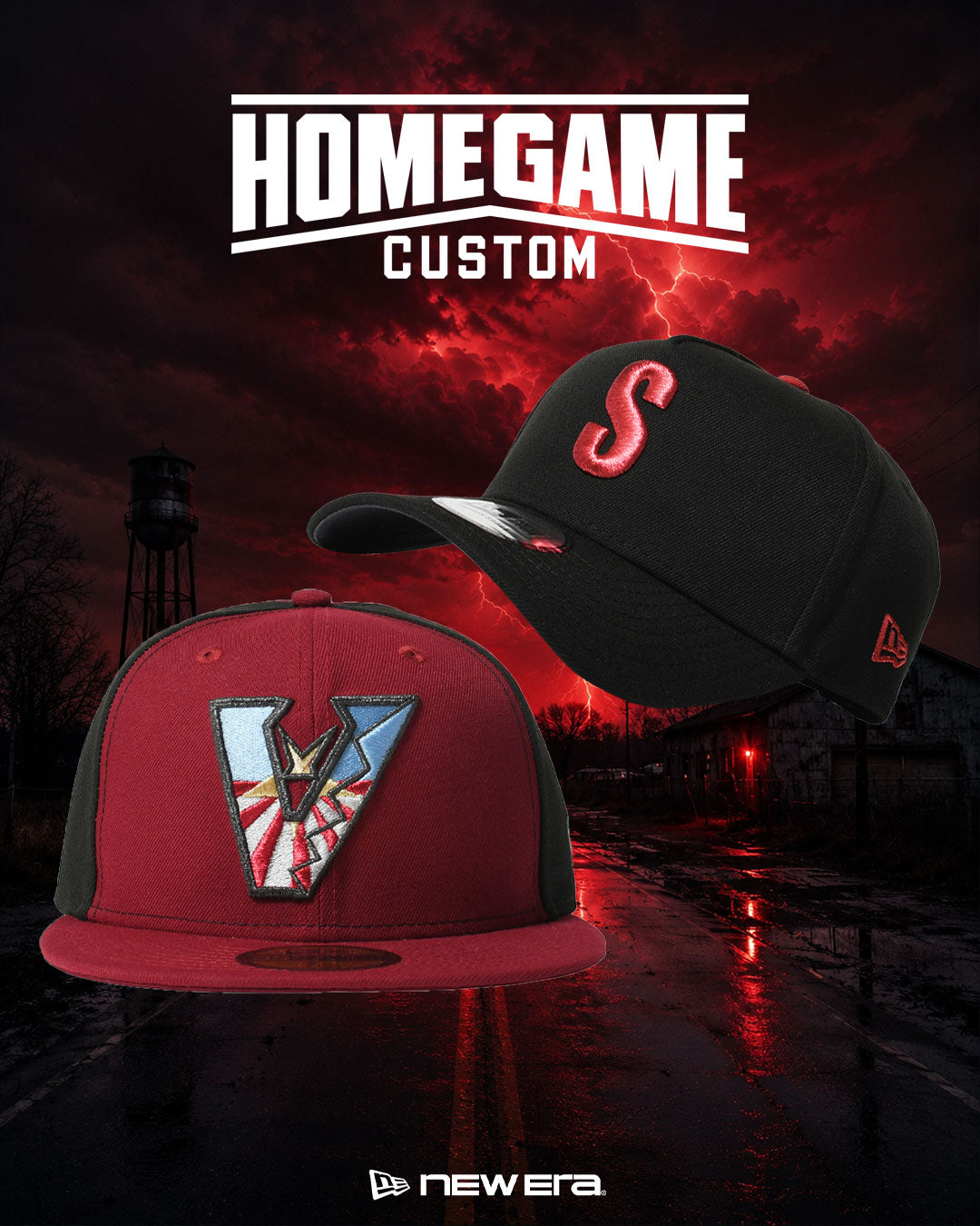 NEW ERA - ARIZONA DIAMONDBACKS CO UPSIDEDOWN 59FIFTY CARDINAL/BLACK【71059674】