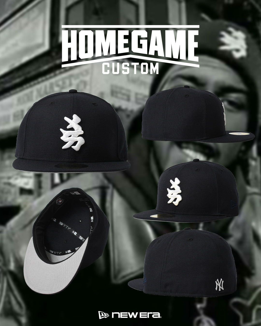 NEW ERA - NEW YORK YANKEES CO KANJI 59FIFTY NAVY 【71092291】