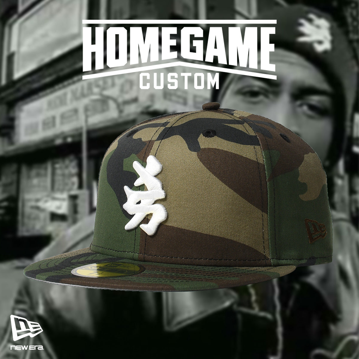NEW ERA - NEW YORK YANKEES CO KANJI 59FIFTY WOODLAND CAMO 【71092295】