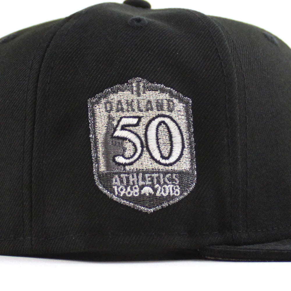 NEW ERA Oakland Athletics - 50TH ANNIVERSARY 59FIFTY BLACK CORDUROY