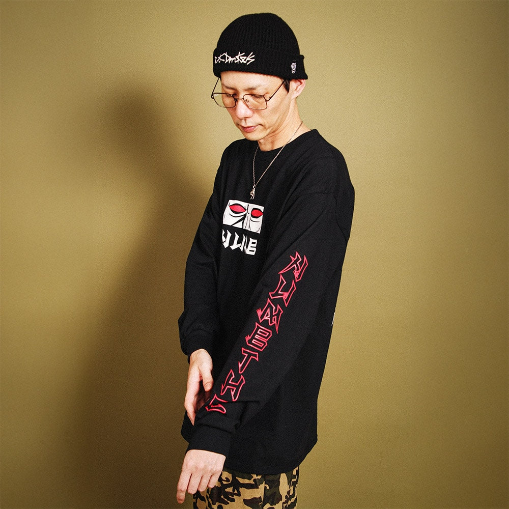 PUNK DRUNKERS × NUMB - ［PDSxNUMB］ハードコアロンTEE BLACK【PDS-25211A】