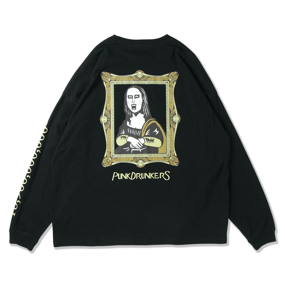 PUNK DRUNKERS - モナイツBIGロンTEE BLACK【PDS-25212A】