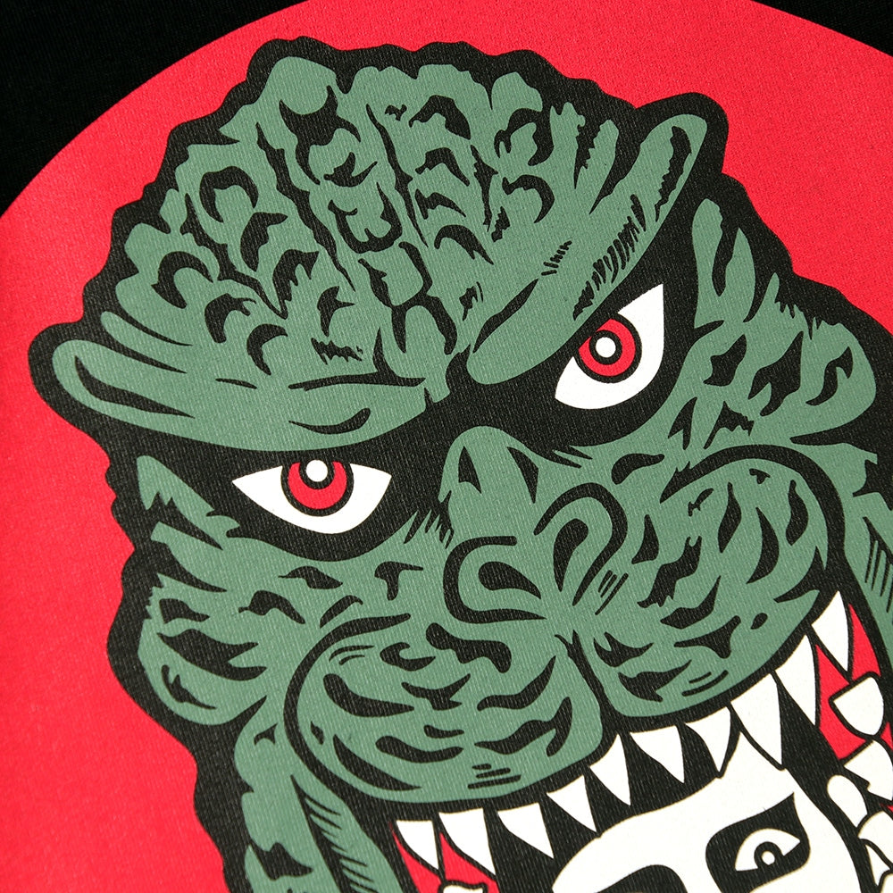 PUNK DRUNKERS × GODZILLA - ［PDSxGODZILLA］ゴジラからあいつTEE BLACK【PDS-25215B】