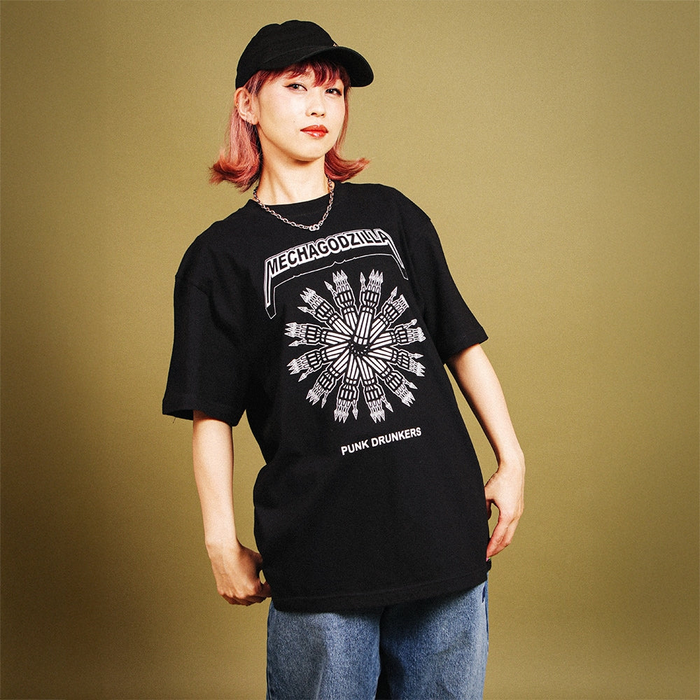 PUNK DRUNKERS × GODZILLA - ［PDSxGODZILLA］メカゴジラTEE'2025 BLACK【PDS-25216A】