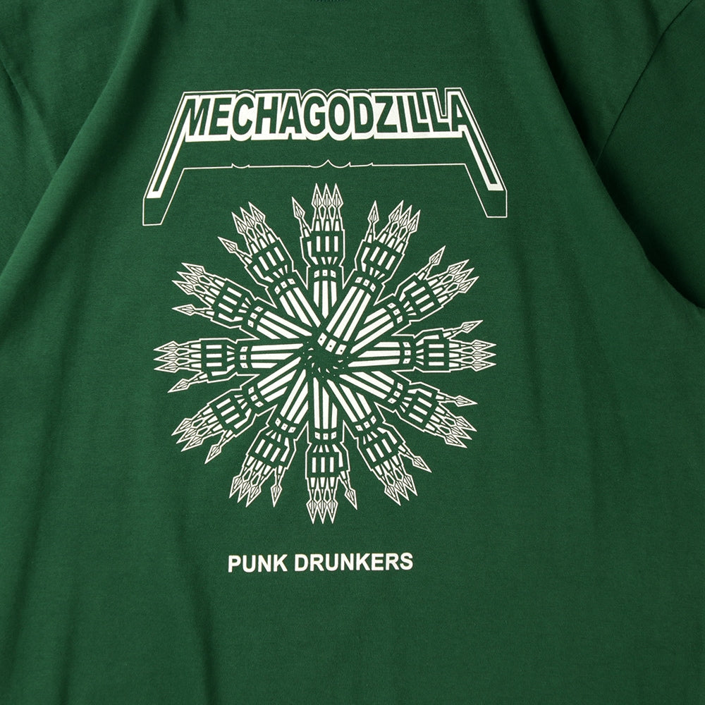 PUNK DRUNKERS × GODZILLA - ［PDSxGODZILLA］メカゴジラTEE'2025 D.GREEN【PDS-25216B】