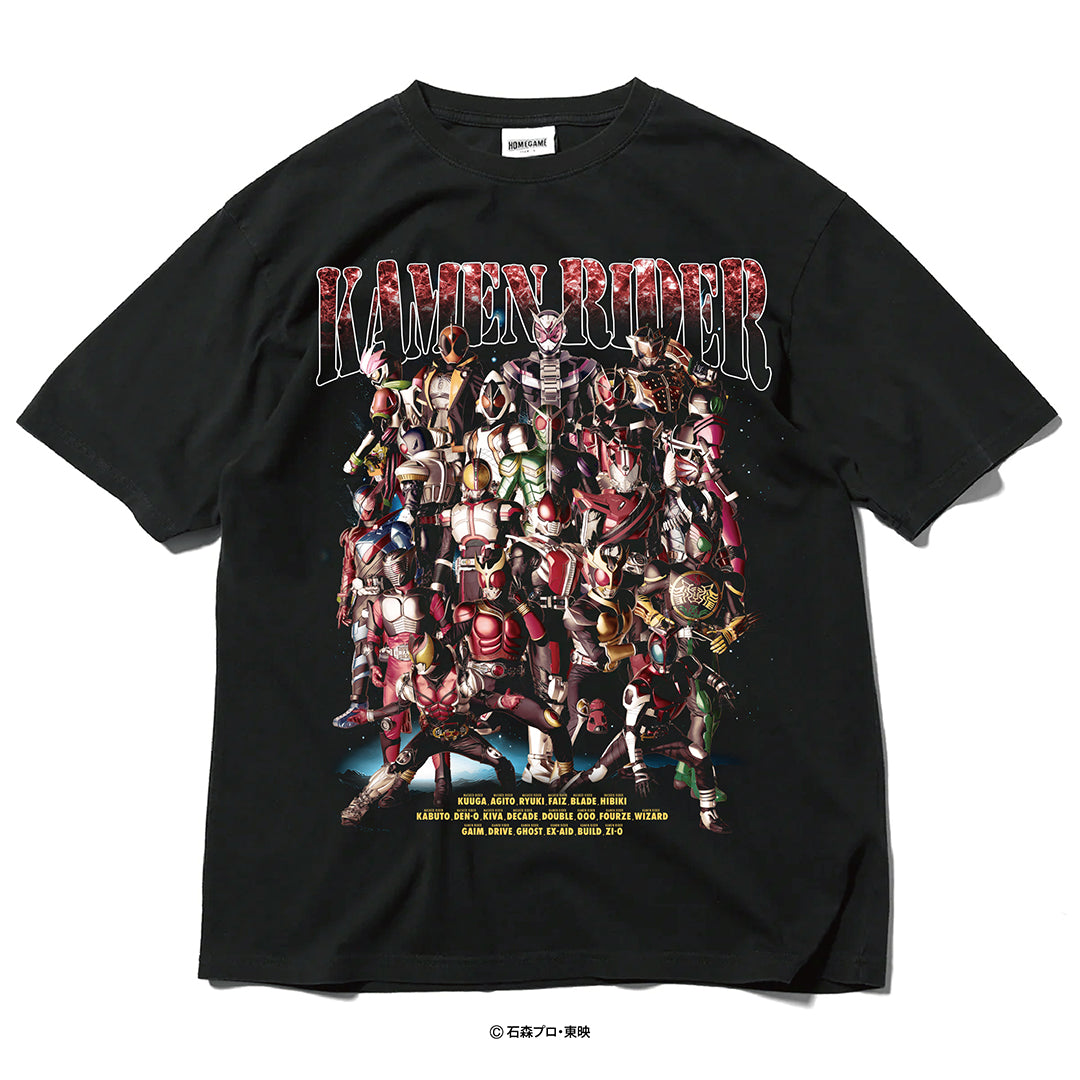 【受注販売：8月下旬頃より順次発送】仮面ライダー x HOMEGAME 平成ライダー集結 TEE【HG260140】