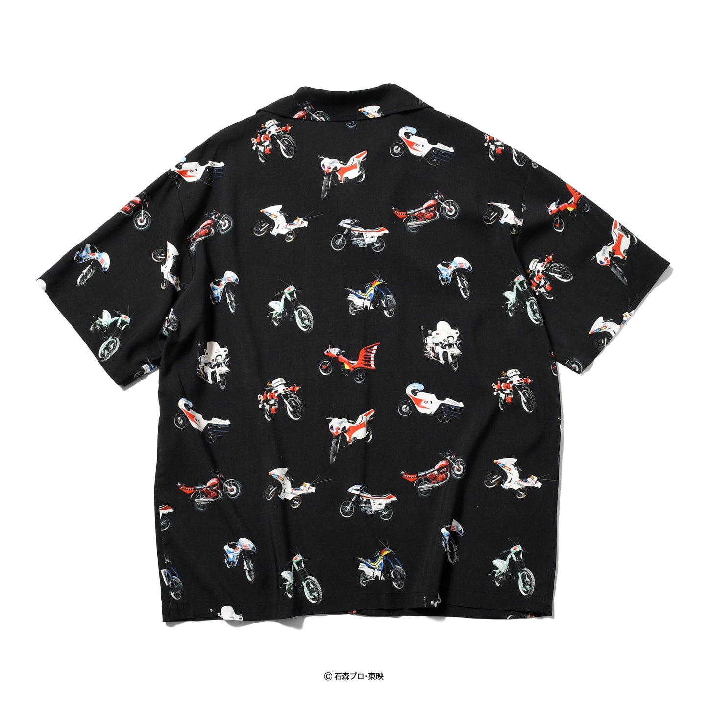 【受注販売：8月下旬頃より順次発送】HG260205 仮面ライダー x HOMEGAME OPEN COLLAR SHIRT - 昭和ライダー