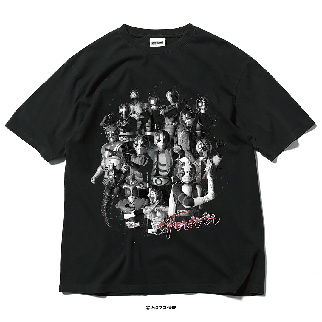 【受注販売：7月中旬頃より順次発送】仮面ライダー x HOMEGAME 昭和ライダー集結 TEE【HG260120】