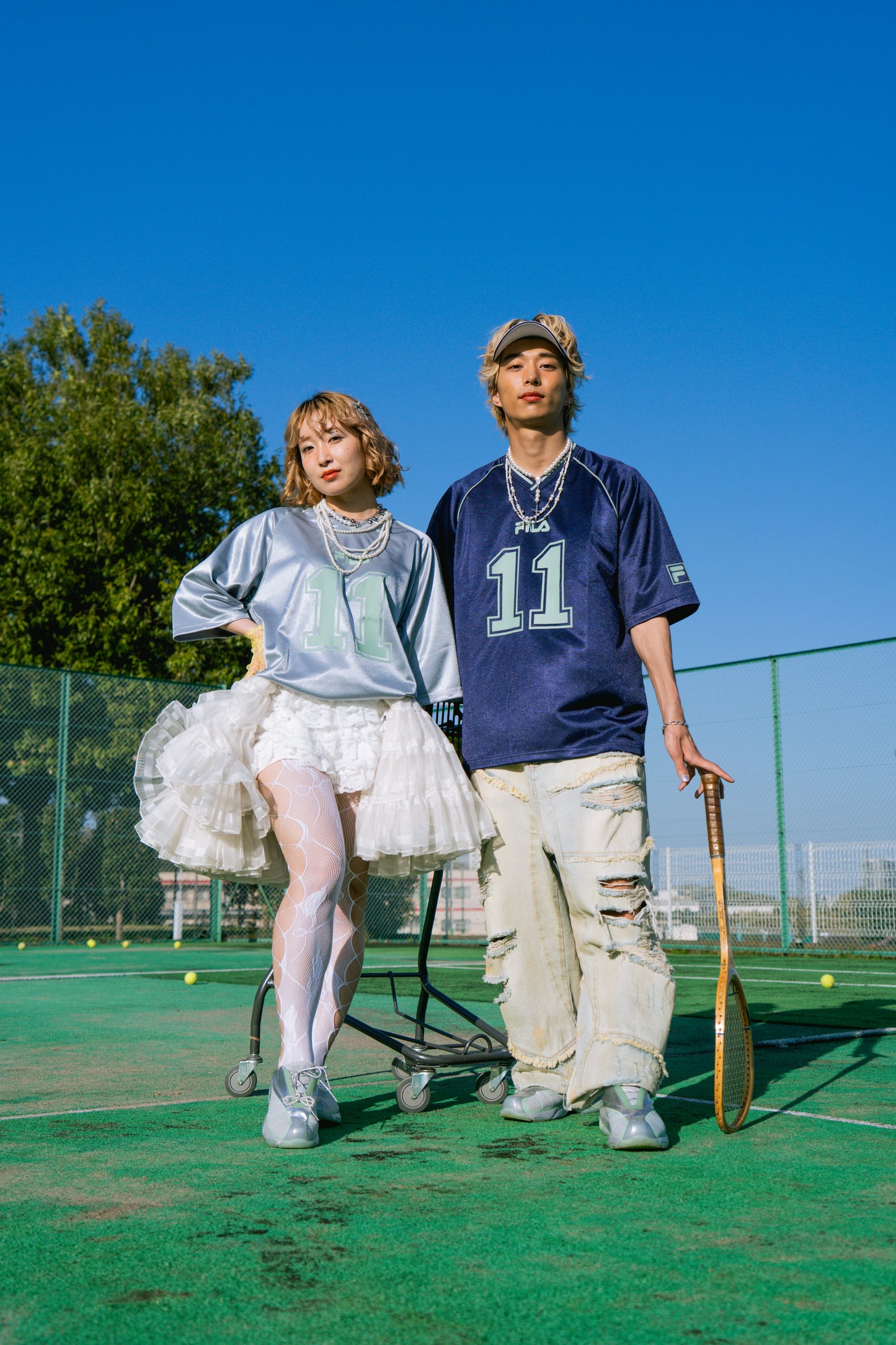 FILA × Rabbie FOOTBALL SHIRT SILVER【25SPU8014】