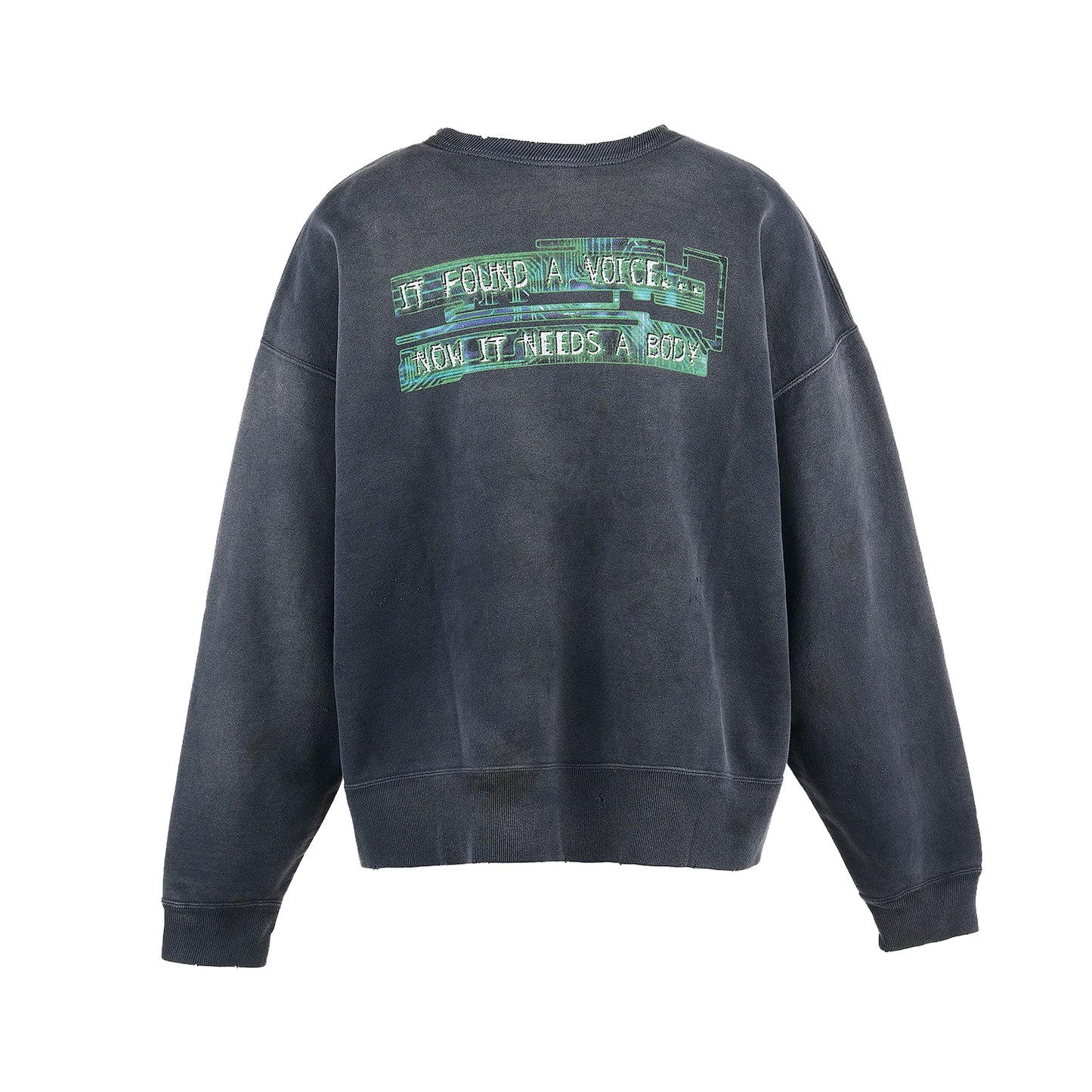 SAINT Mxxxxxx - GS  CRW-N SWEAT/GST IN THE S BLACK【SM-HR8-0000-C09】