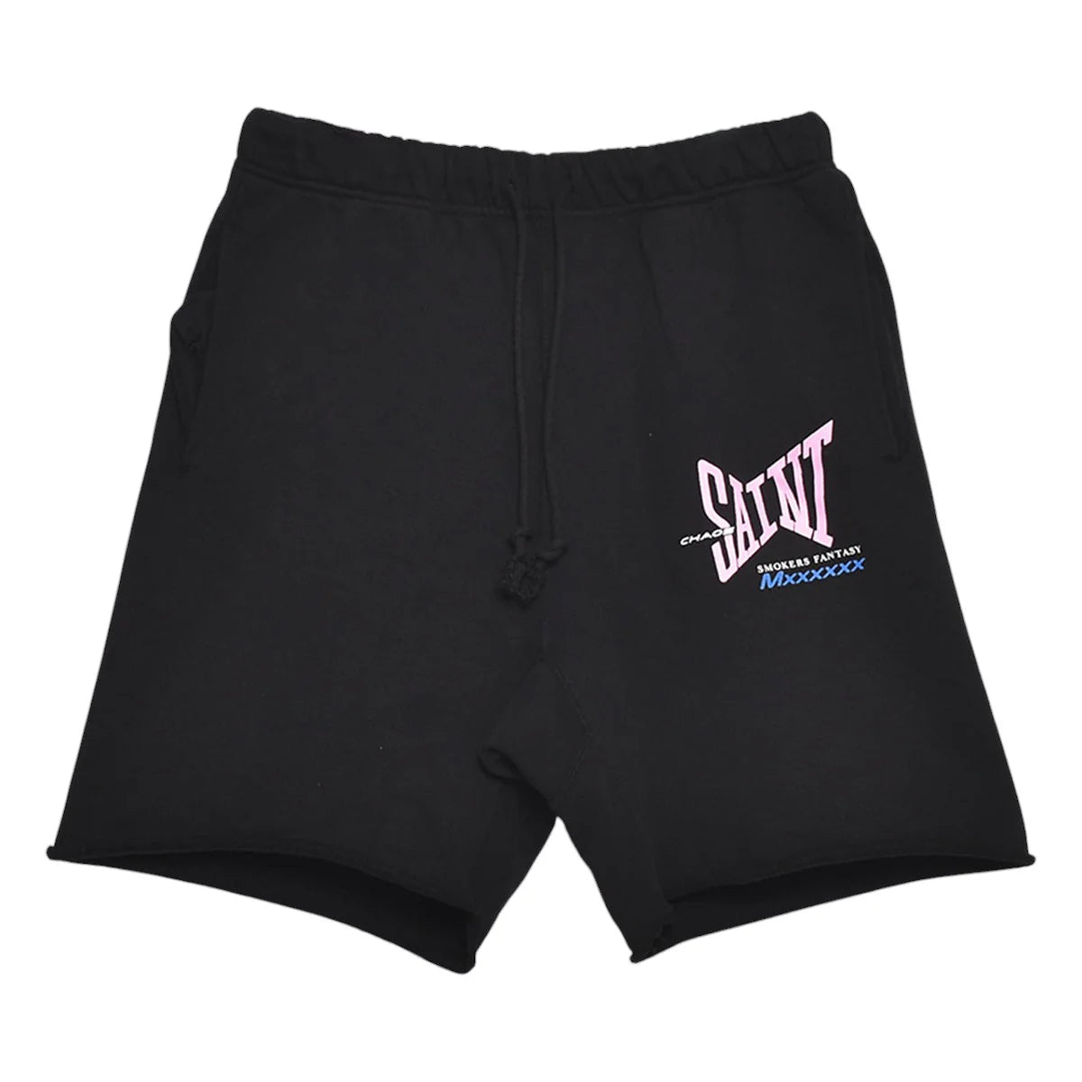 SAINT Mxxxxxx - SWEAT SHORTS RIBON SAINT BLACK 【SM-HR8-0000-059】