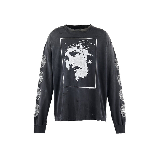 SAINT Mxxxxxx - LS TEE/LOVE SAINT BLACK【SM-HR8-0000-033】